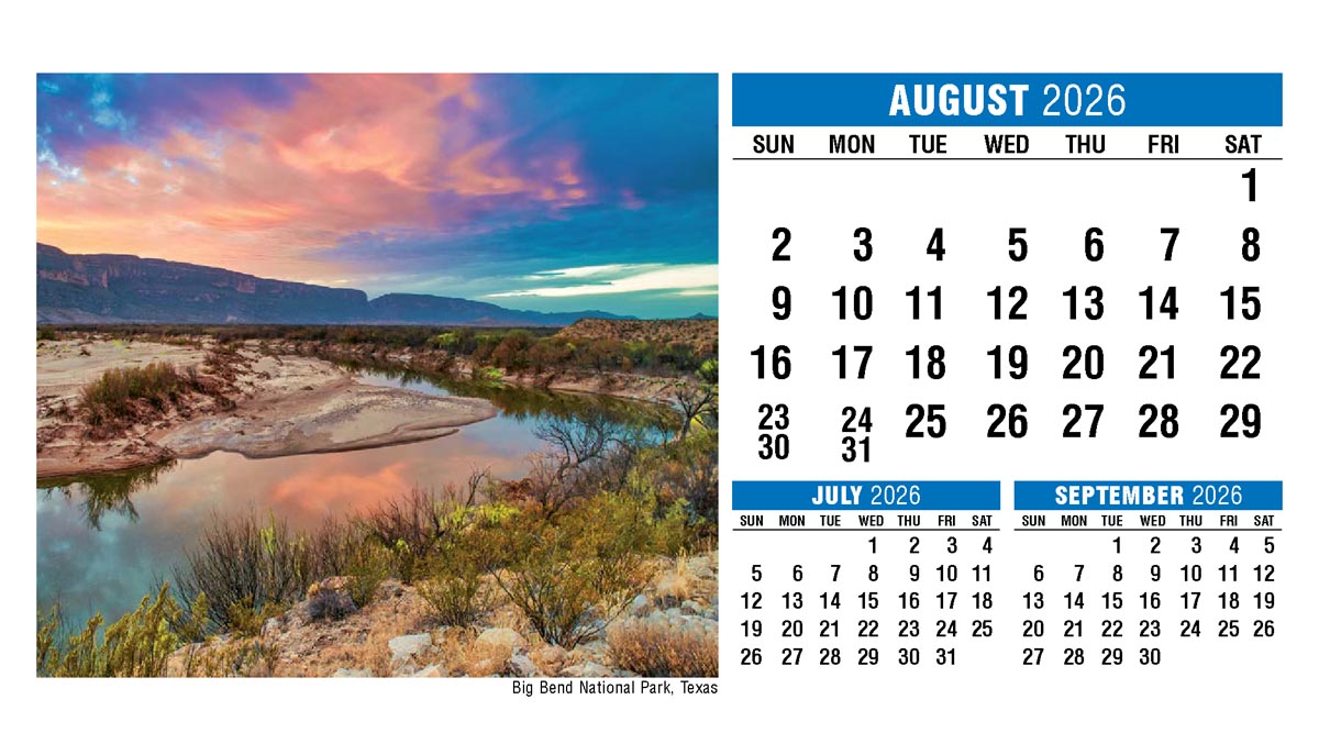 Galleria Scenes of America Promotional Desk Calendar (Eng) - 2026